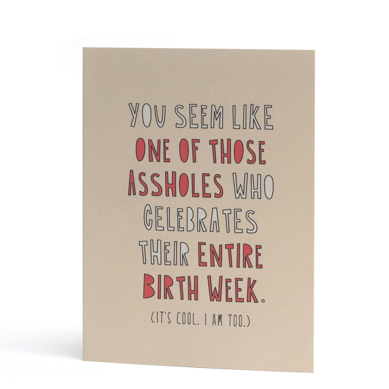 Birth Week Greeting Card