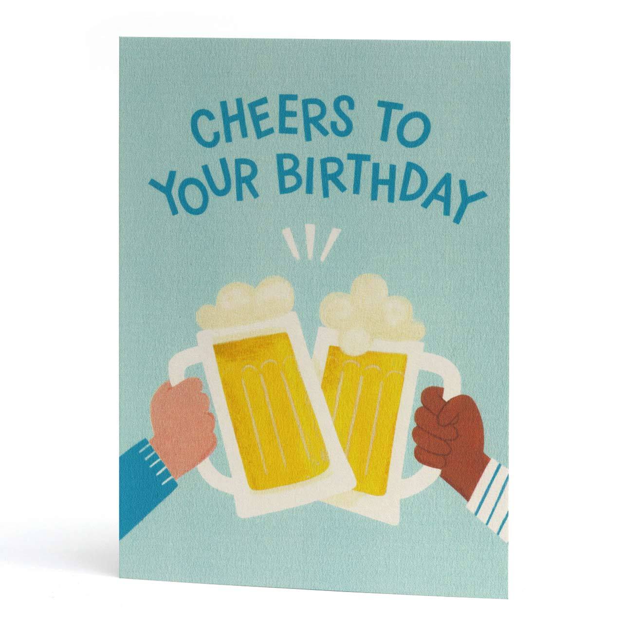 Cheers Beers Birthday Greeting Card