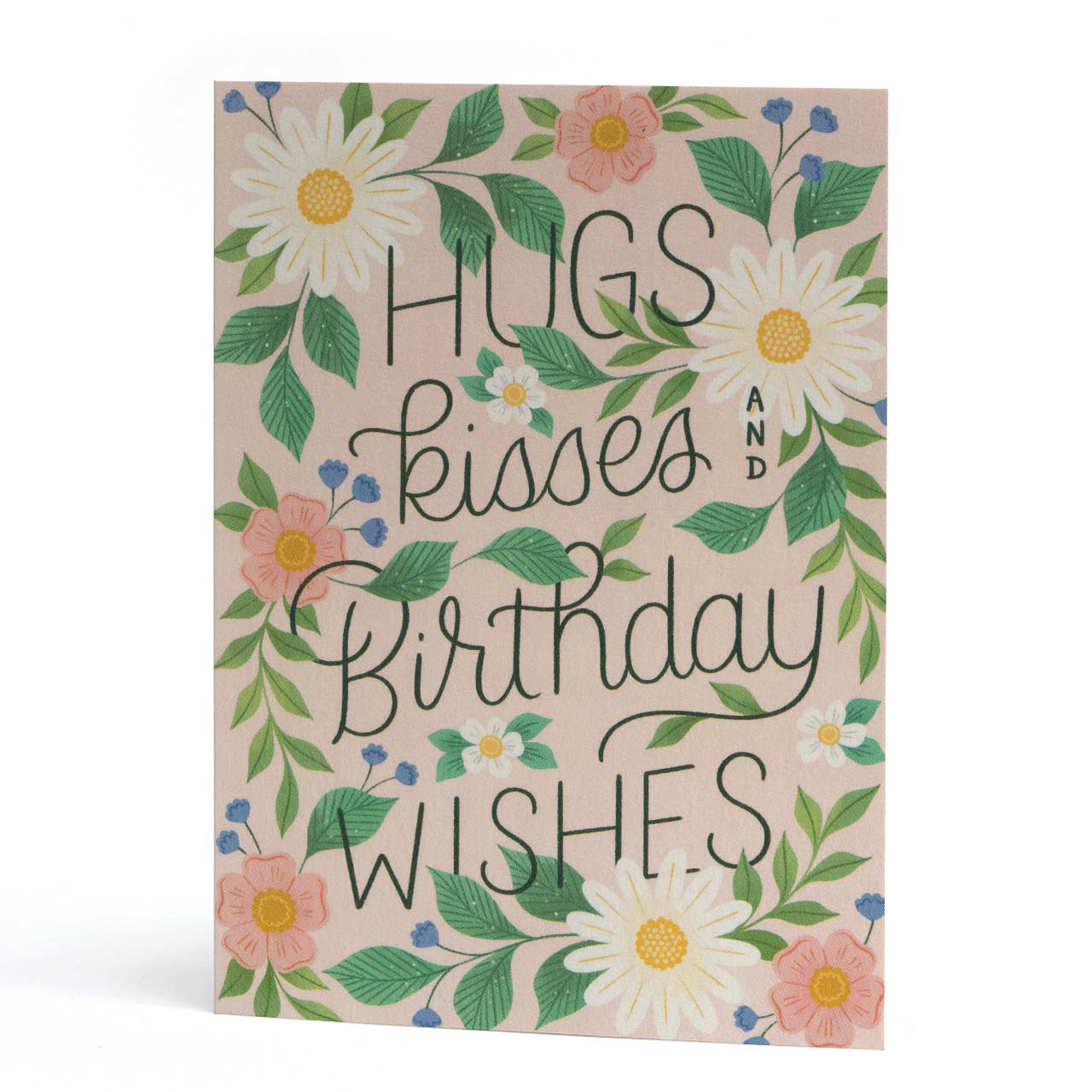 Hugs, Kisses and Birthday Wishes Greeting Card