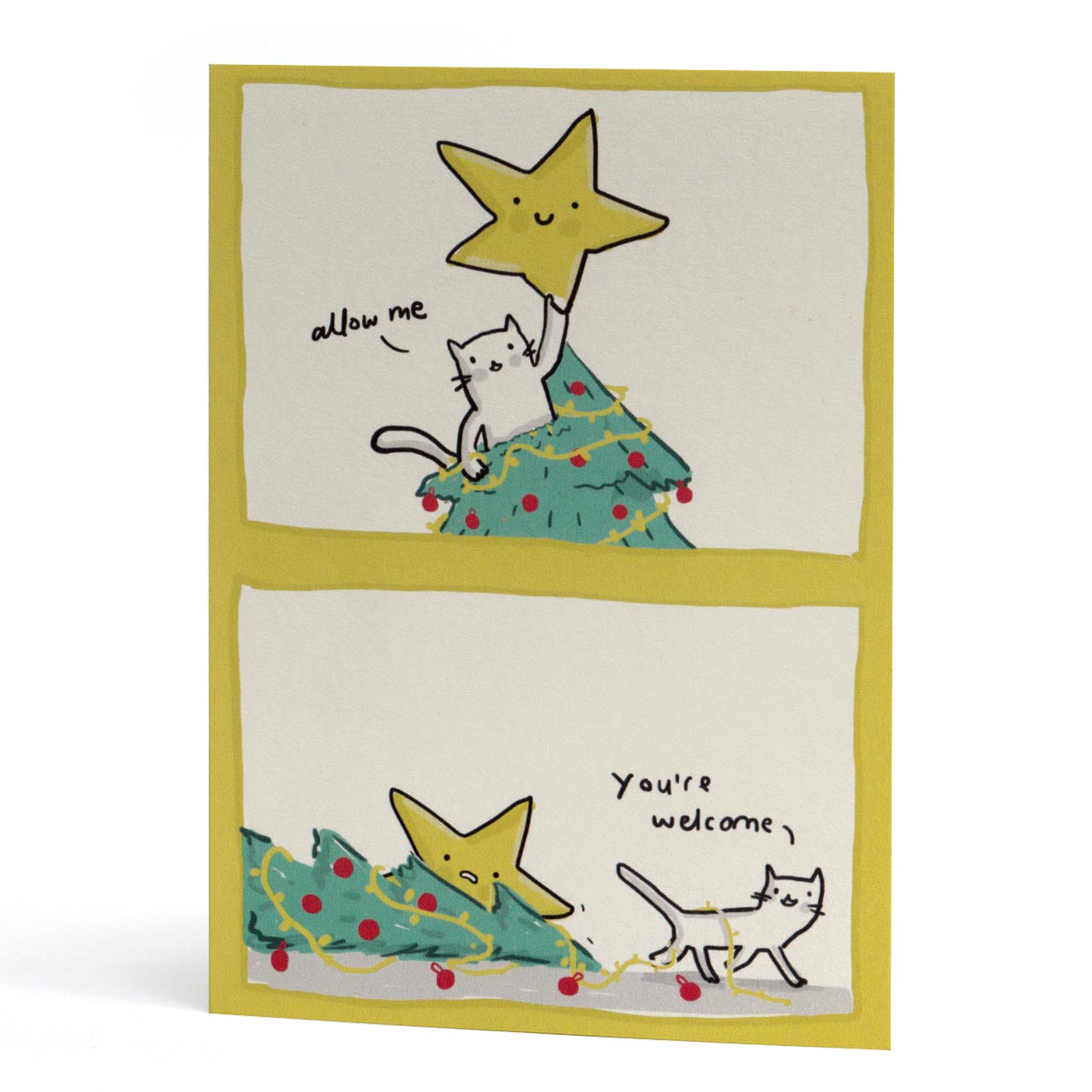 Allow Me Christmas Greeting Card