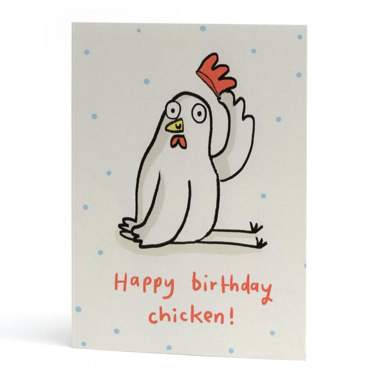 Happy Birthday Chicken Greeting Card