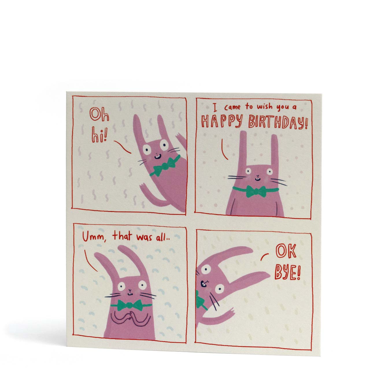 Rabbit Happy Birthday Greeting Card