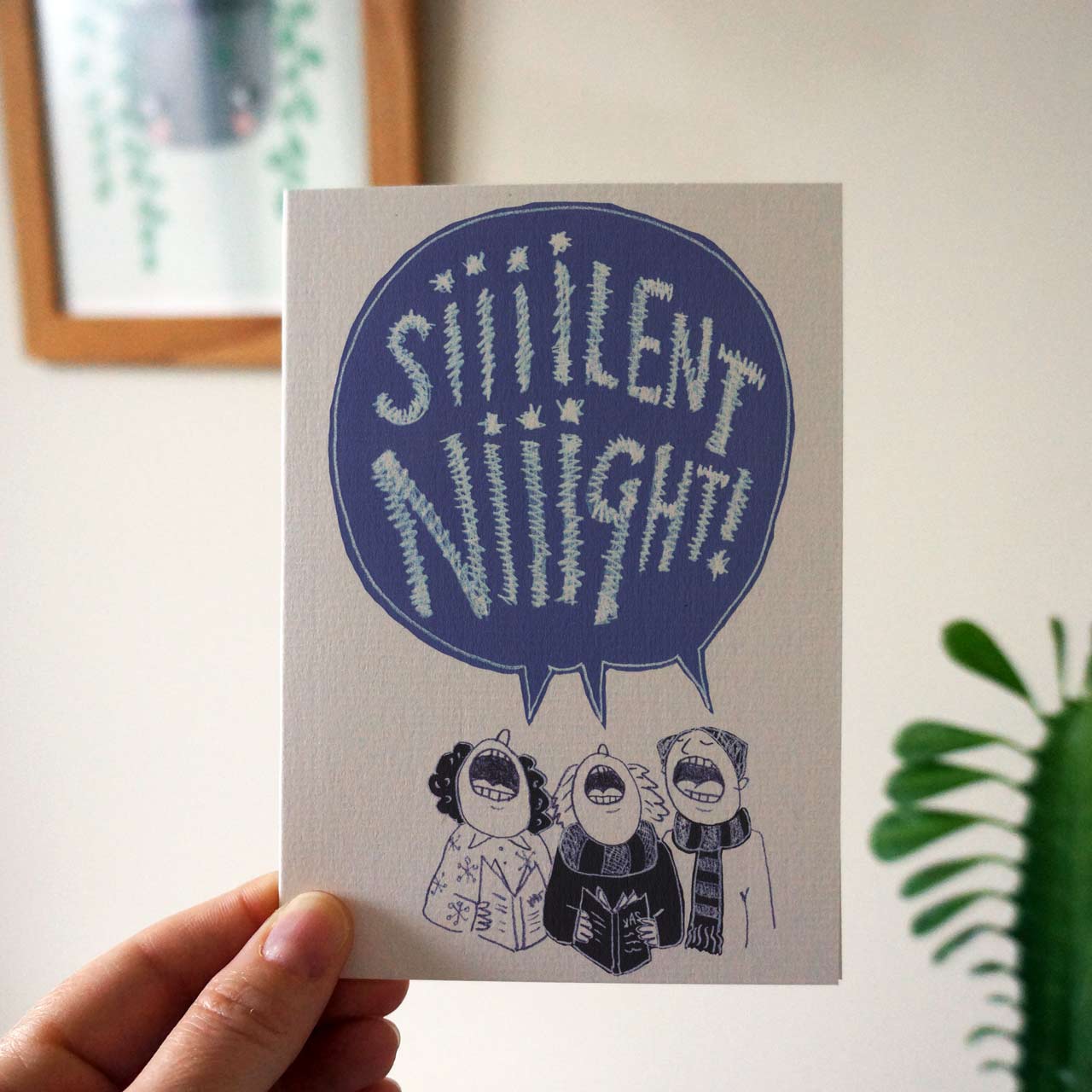 Silent Night Christmas Greeting Card