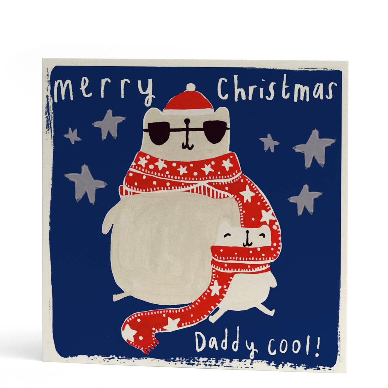 Daddy Cool Polar Bear Christmas Card
