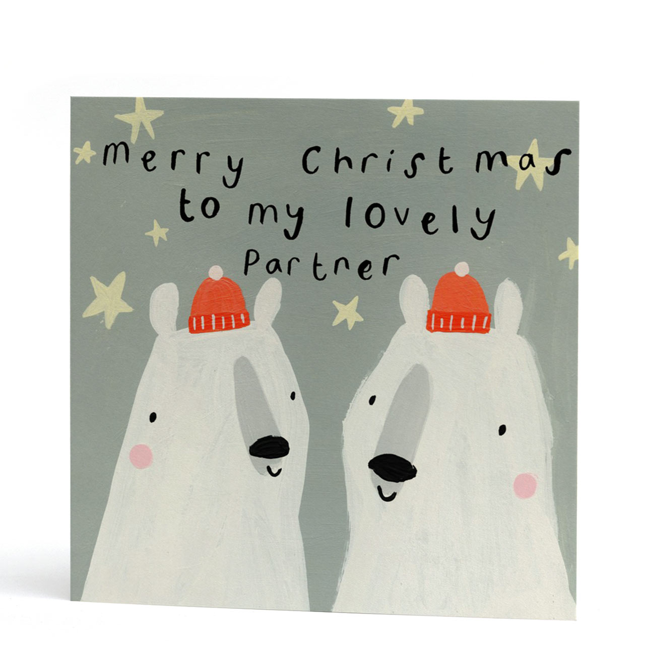 Lovely Partner Polar Bear Christmas Card