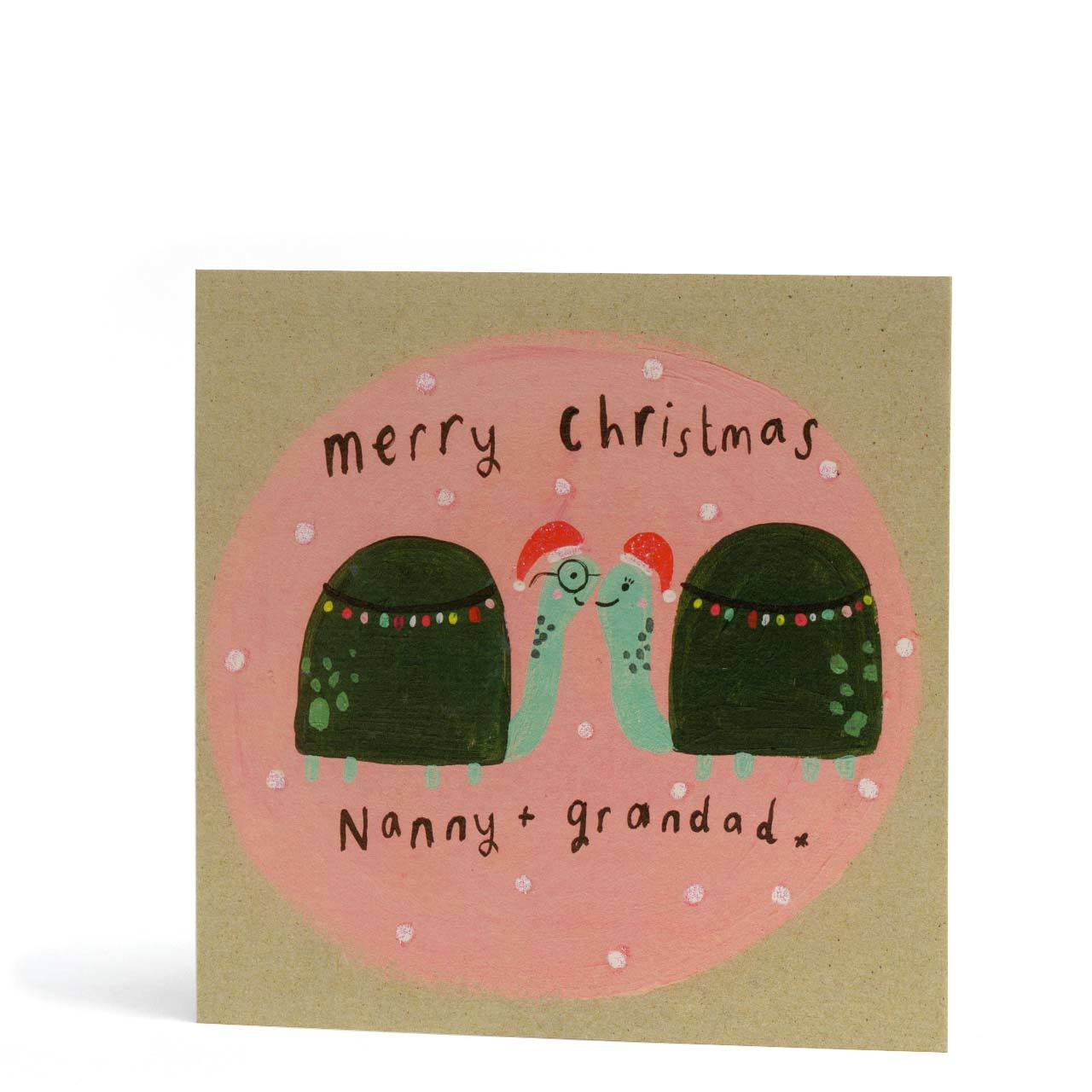 Merry Christmas Nanny and Grandad Greeting Card