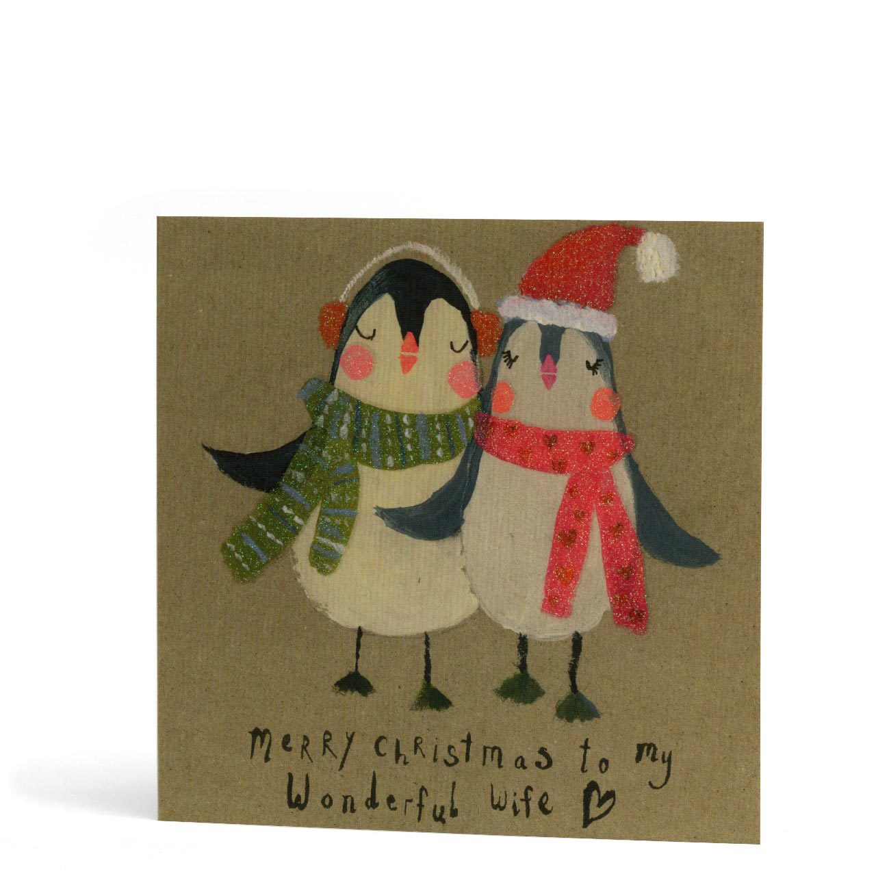Merry Christmas Wonderful Wife Greeting Card