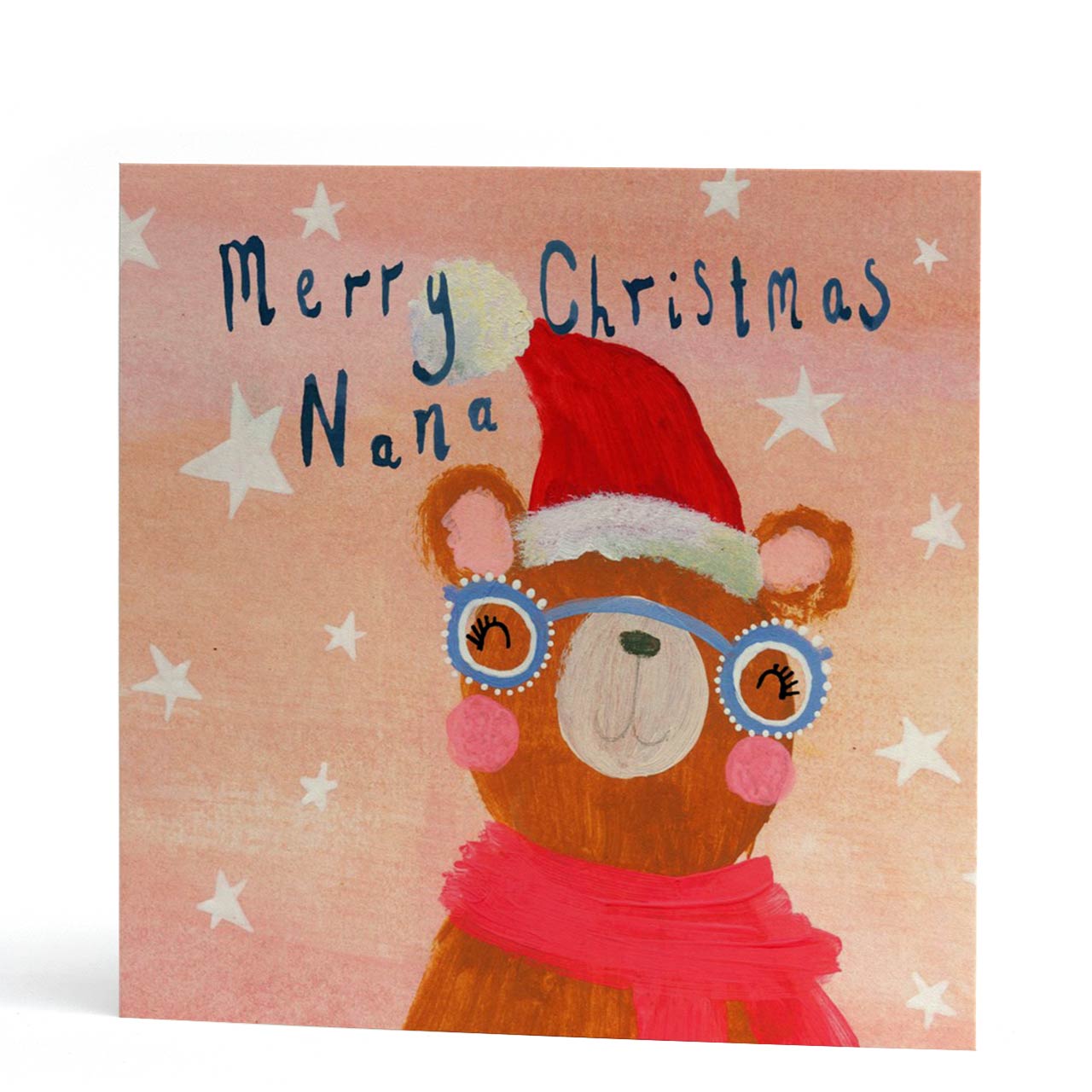 Nana Bear Merry Christmas Card