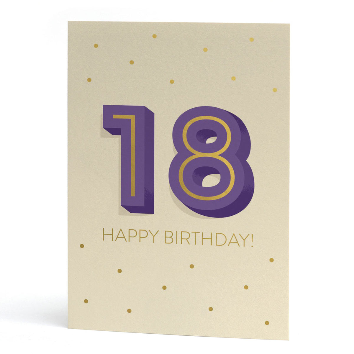 Large Luxury Gold 18th Birthday Card | Zazzle
