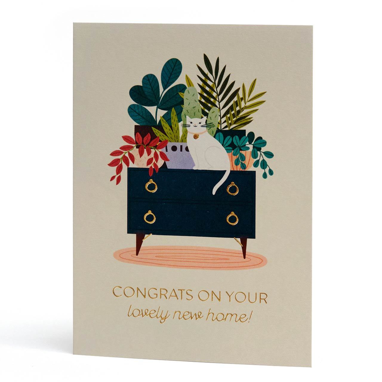 Lovely New Home Gold Foil Greeting Card
