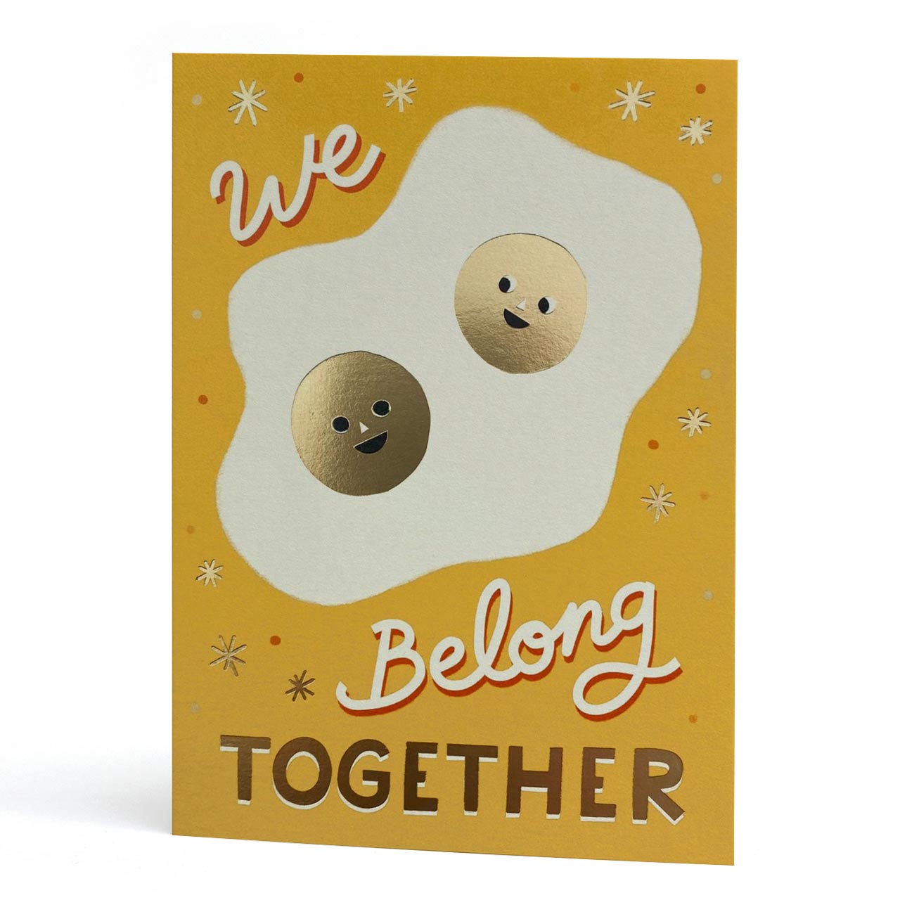 Double-Yolker Gold Foil Greeting Card