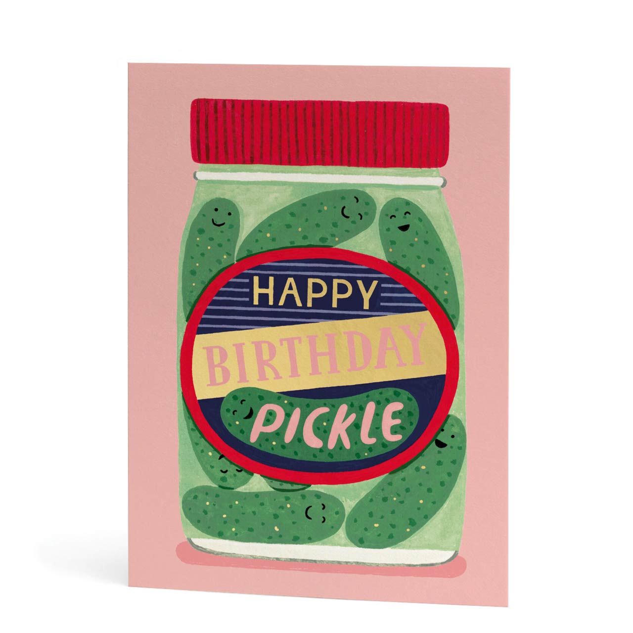 Happy Birthday Pickle Gold Foil Card