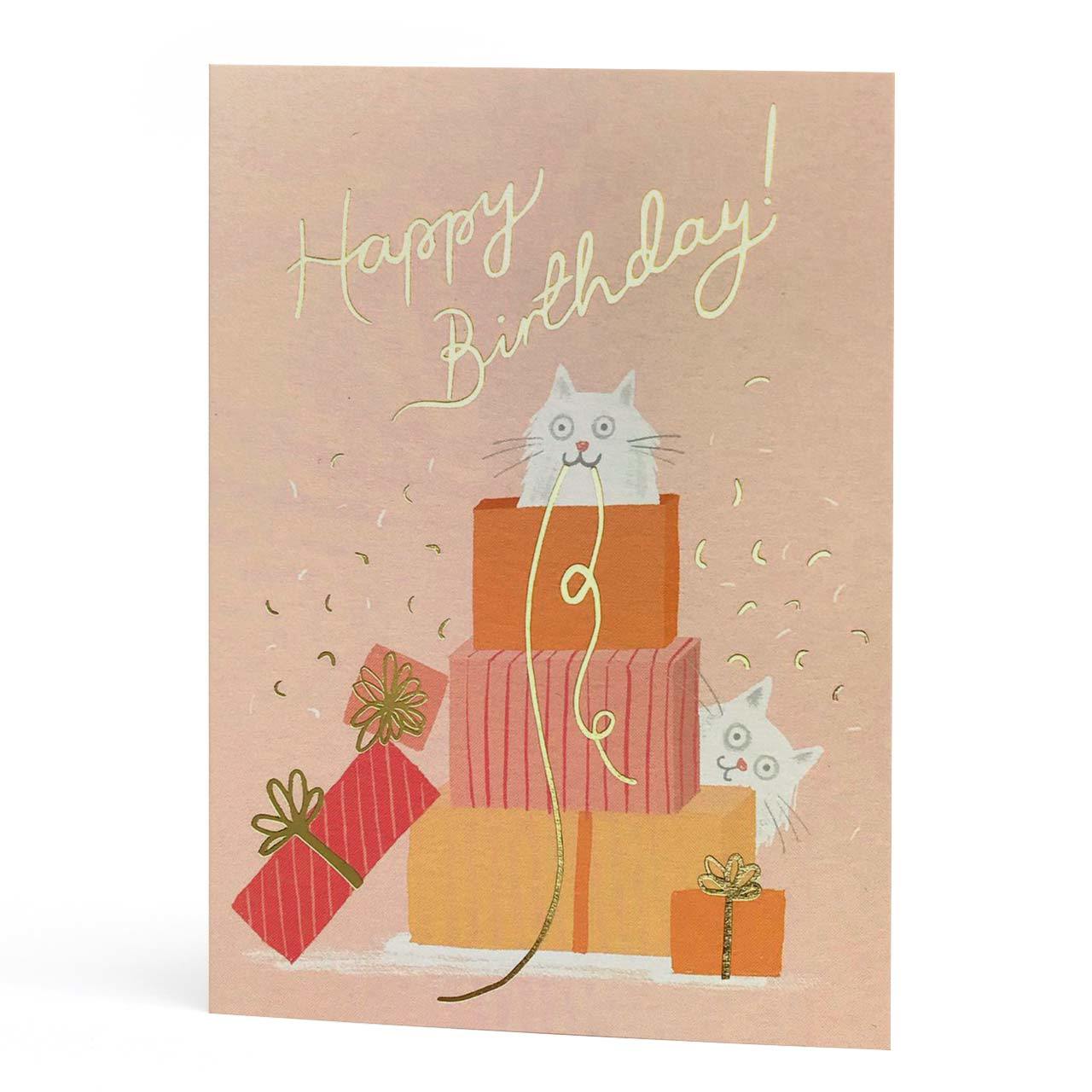 Purfect Presents Gold Foil Birthday Card