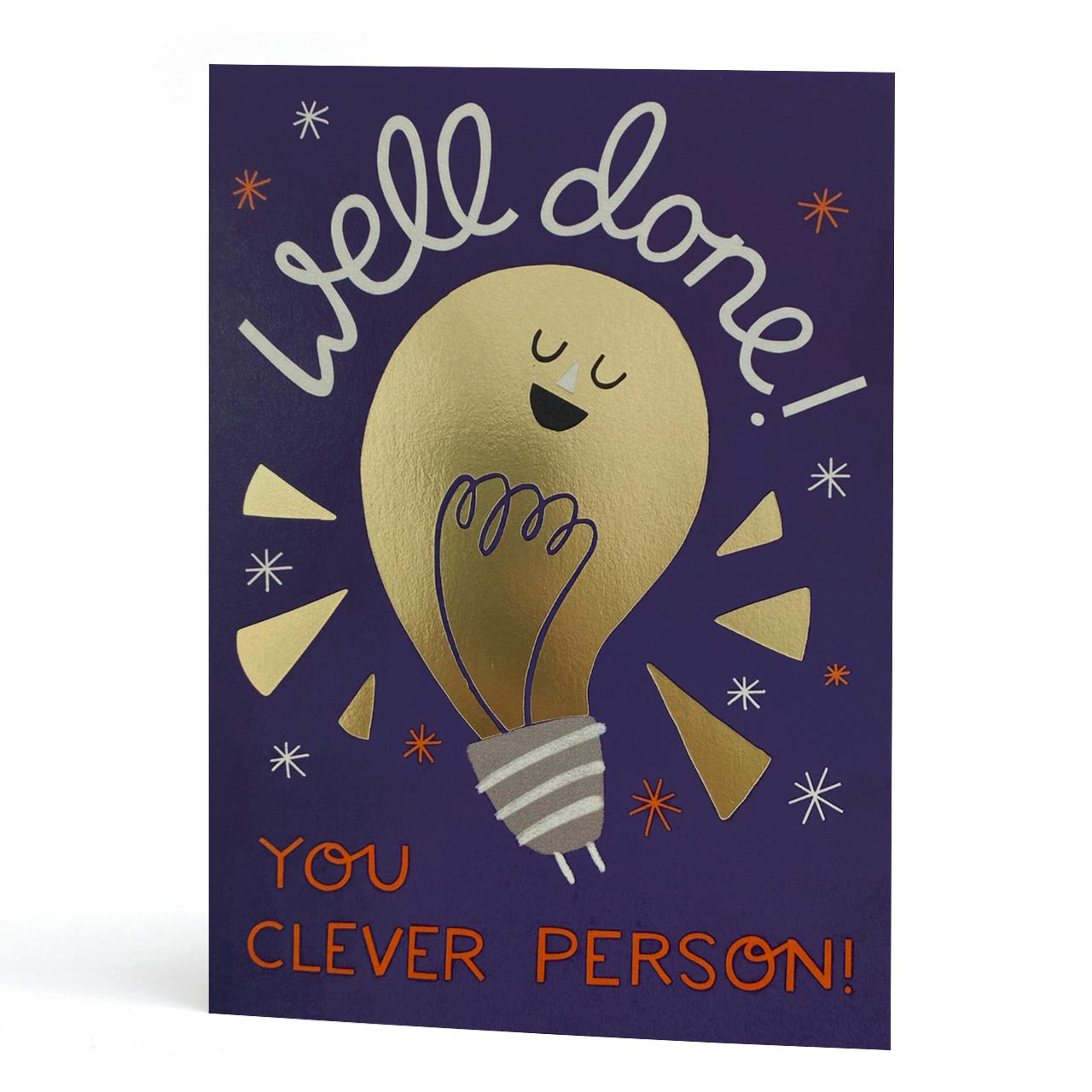 Clever Person Gold Foil Greeting Card