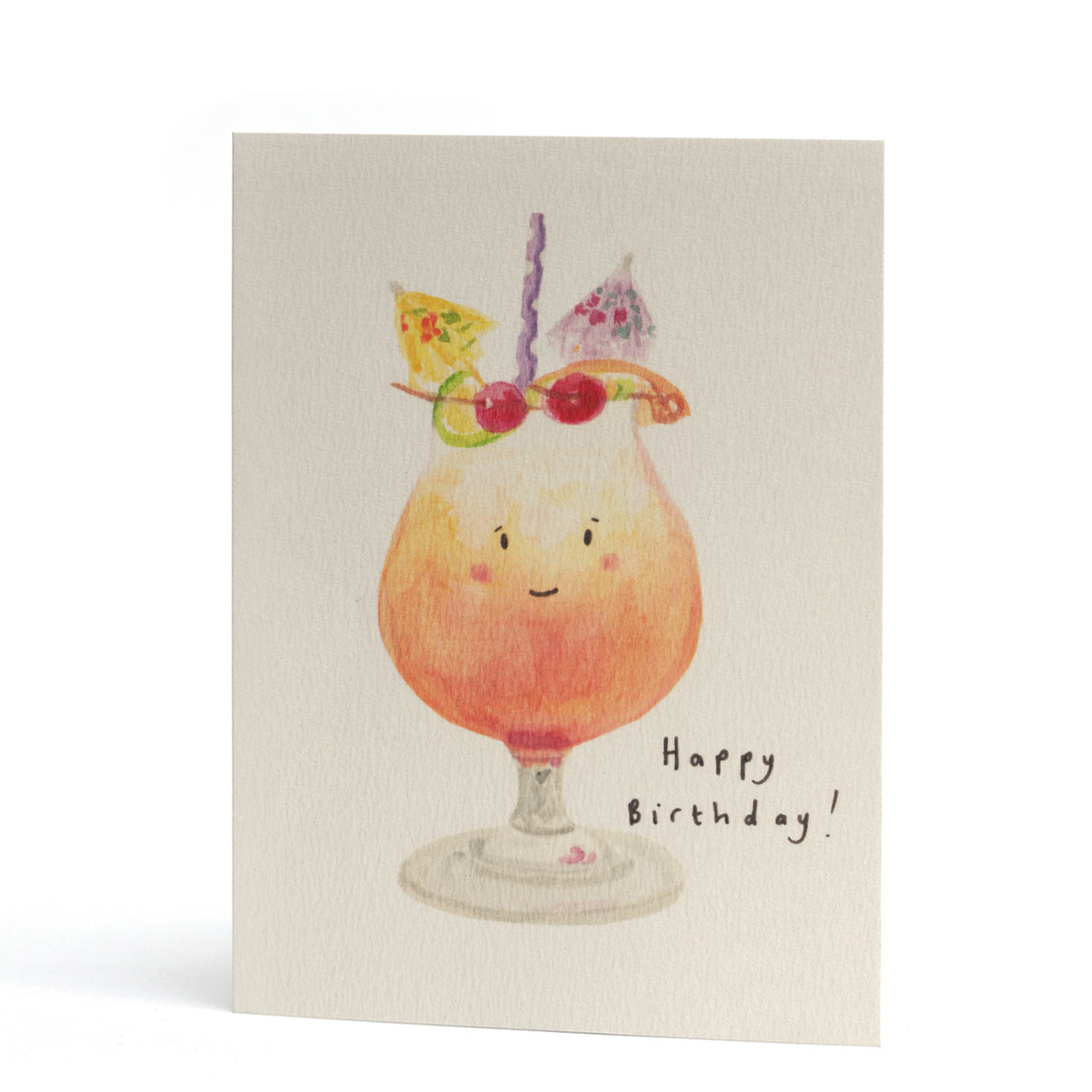 Happy Birthday Fancy Cocktail Card