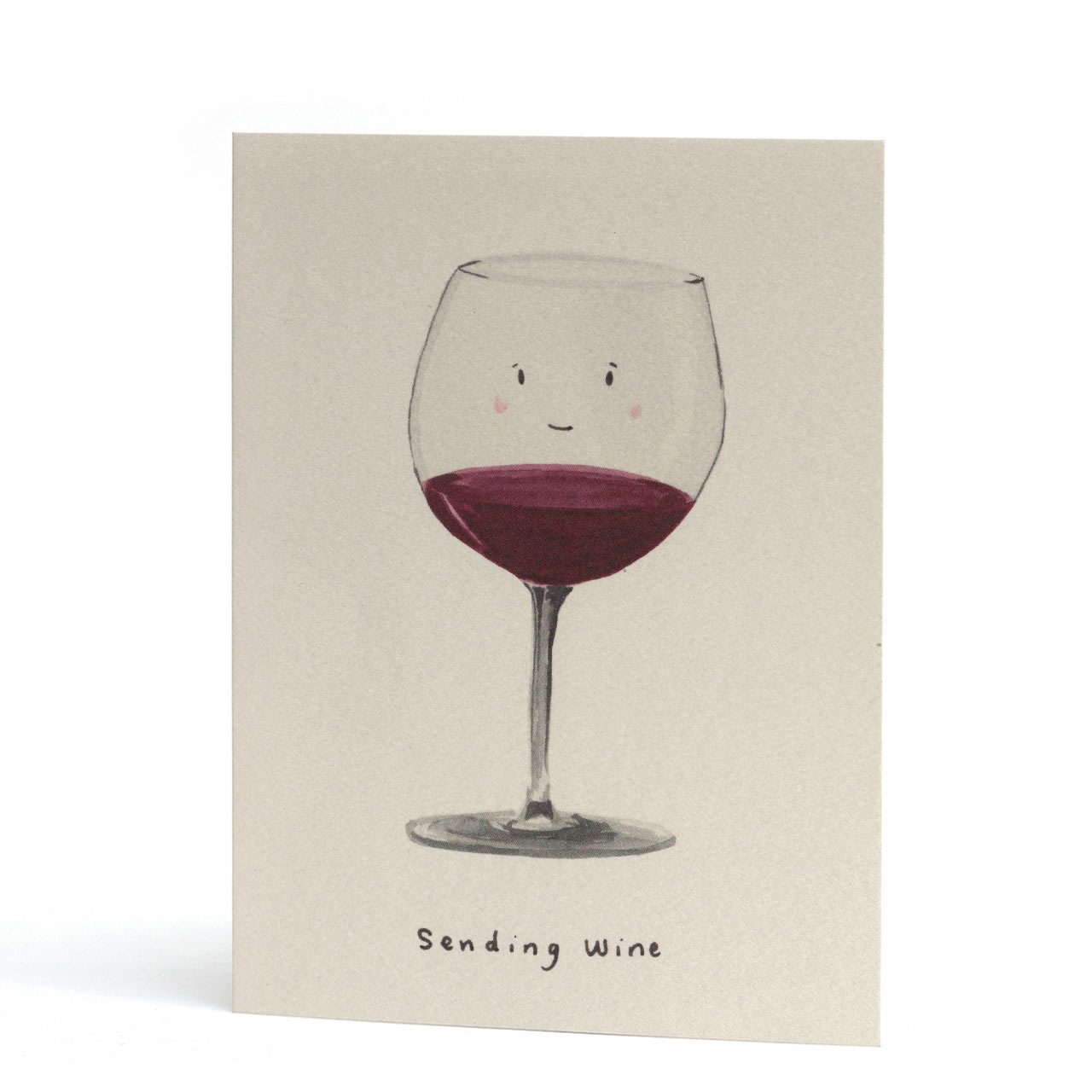 Sending Wine Greeting Card