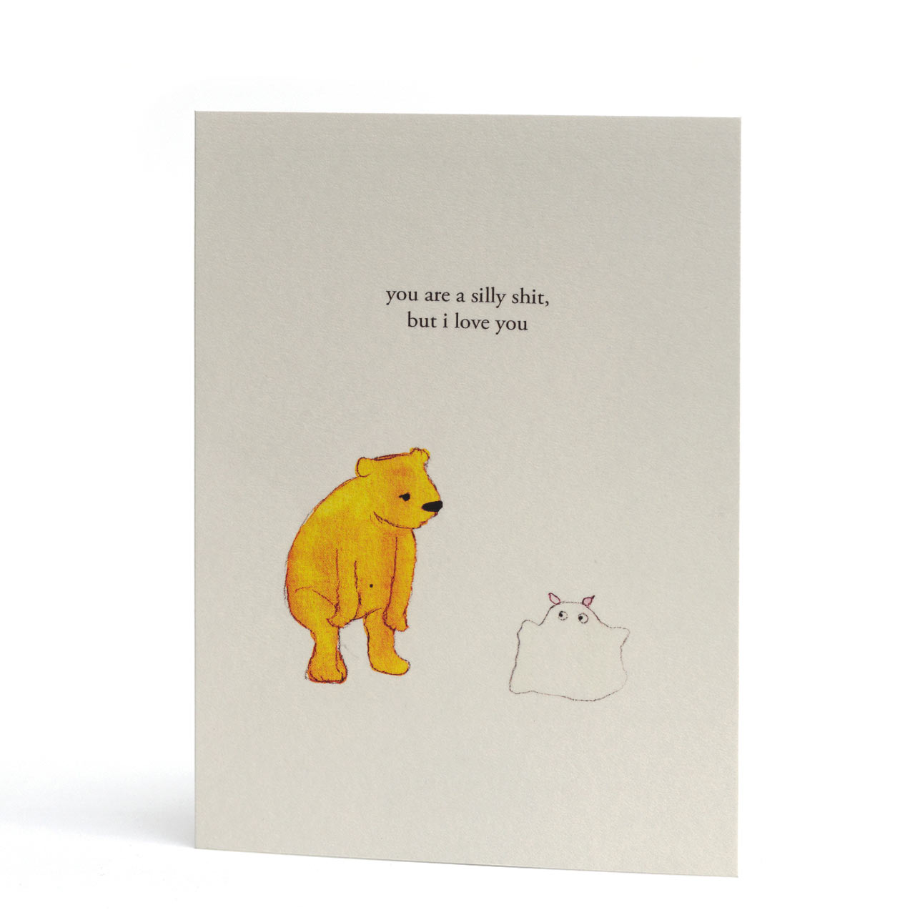 Silly Shit Greeting Card
